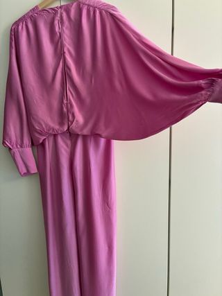 Vestido largo satinado Zara