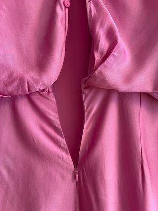 Vestido largo satinado Zara