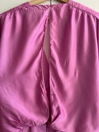 Vestido largo satinado Zara