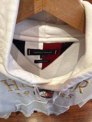 Sudadera Tommy Hilfiger Blanca Hombre
