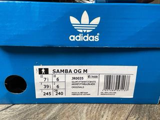 Adidas Samba OG Plata Metálico Talla 39