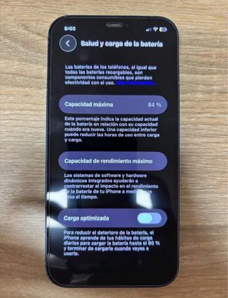 iPhone 12 Azul 64 GB 84% bateria