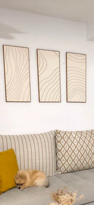 Tríptico lienzos Maison du Monde