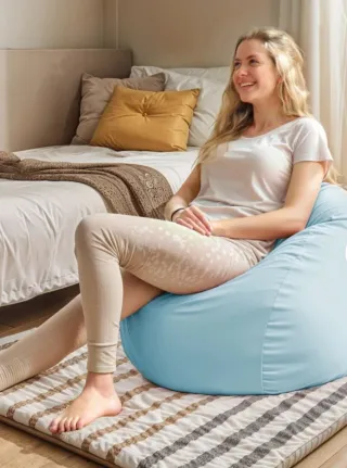 Puff Happers Azul Cielo