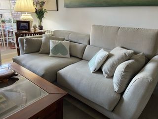 Sofá 3 plazas, asientos extraibles y abatible