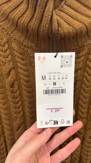 Chaleco de punto Zara