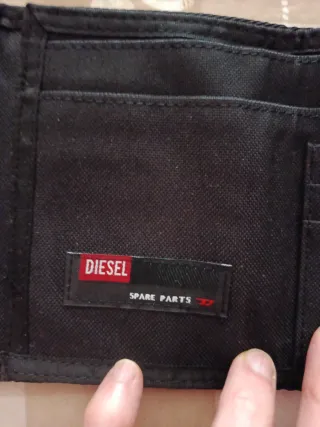 Cartera caballero Diesel gris