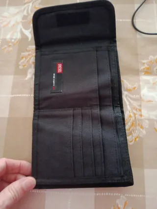 Cartera caballero Diesel gris