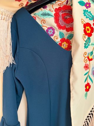 Vestido Canastero Lycra con Mantoncillo