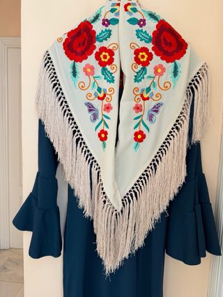 Vestido Canastero Lycra con Mantoncillo