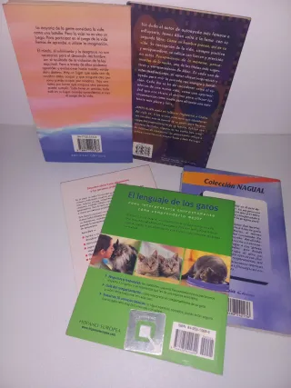 Lote 5 libros Afirmaciones - Meditación - Gatos