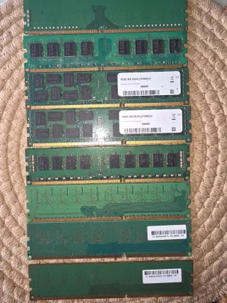 8x Módulos de Ram