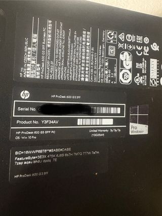 HP ProDesk i5, 16gb ram, 128 gb ssd, 500 gb hdd