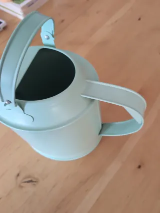Regadera Ikea verde menta metal