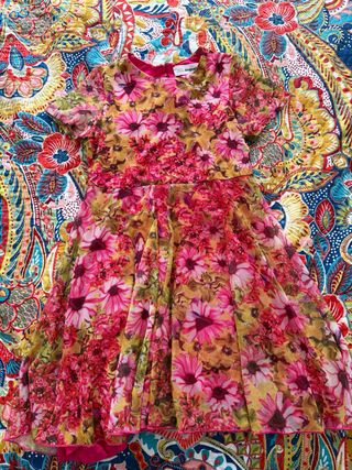 Vestido Desigual floral T. 9/10 (134/140)