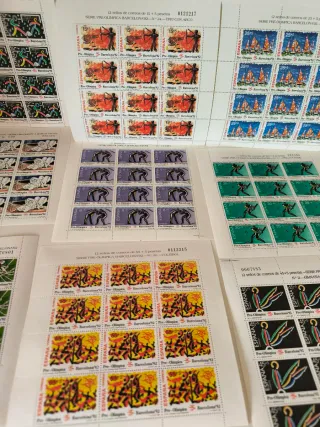 Lote 15 Minipliegos Preolímpicos Barcelona 92
