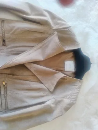 Cazadora piel mujer Mango talla L