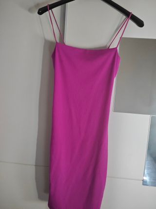 Vestido rosa tirantes