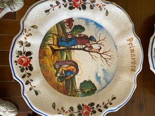 Set 4 piatti decorativi stagioni