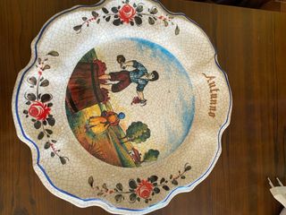 Set 4 piatti decorativi stagioni