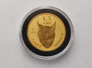 Onza de Oro 1,5€ Lince Ibérico 2021