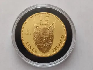 Onza de Oro 1,5€ Lince Ibérico 2021