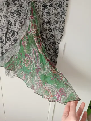 Gonna grigio verde Wicked Dragon 100% cotone