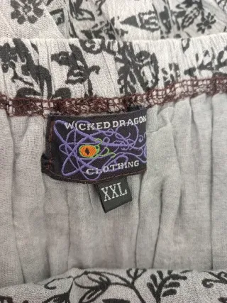 Gonna grigio verde Wicked Dragon 100% cotone