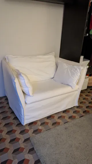 Ikea Backsalen Sillón Blanco