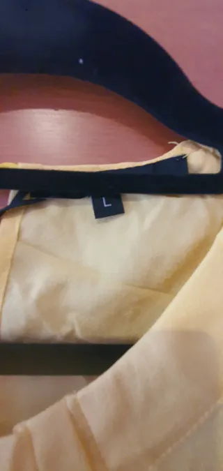 Vestido mujer amarillo y estampado