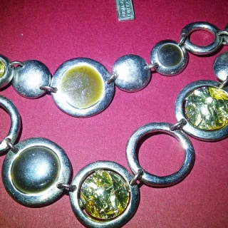 Collana Armand Thiery vintage argento giallo