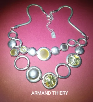 Collana Armand Thiery vintage argento giallo