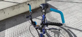 Bicicleta de paseo azul