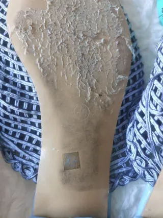 Lote 2 pares sapatos verão azul e prata