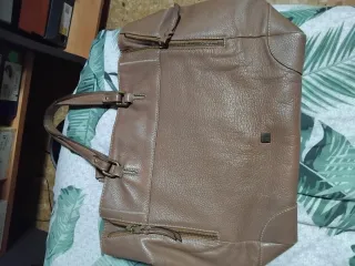 Bolso Purificación García Beige/Marrón
