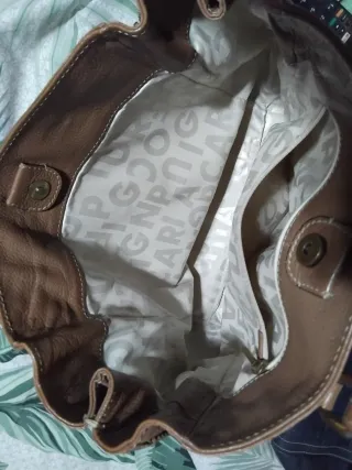 Bolso Purificación García Beige/Marrón