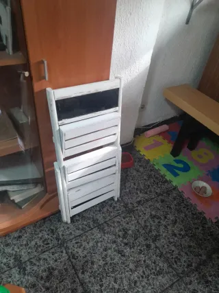 Estantería Escalera Blanca Madera