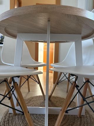 Mesa Redonda Diametro 80 ideal 4 comensales!