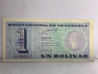 1 Bolívar Venezuela 1989 Billete
