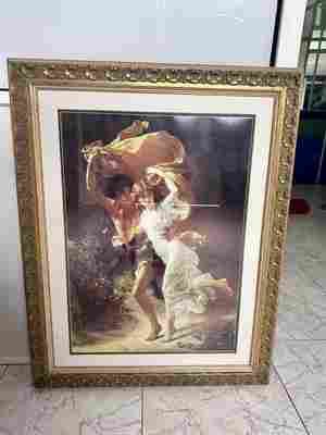 Cuadro La Tormenta Pierre-Auguste Cot 1880 dorado