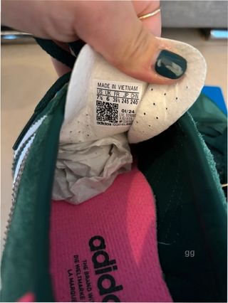 Adidas Gazelle Indoor Verde/Rosa Talla 39