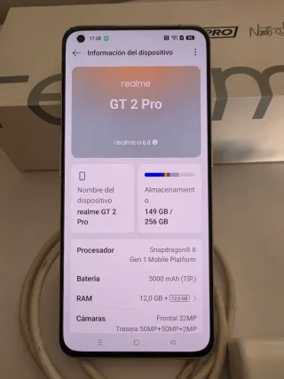 Realme GT2 Pro 256GB Blanco