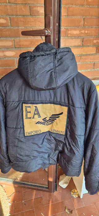 Piumino corto Emporio Armani nero con inserti