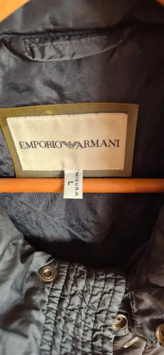 Piumino corto Emporio Armani nero con inserti