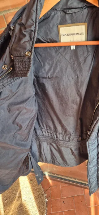 Piumino corto Emporio Armani nero con inserti