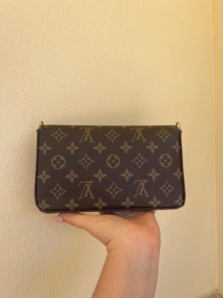 Bolso mujer  Marrón y Rojo