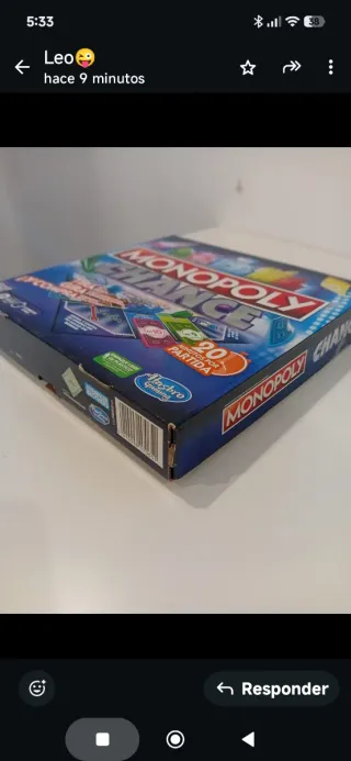Monopoly Chance Juego de Mesa