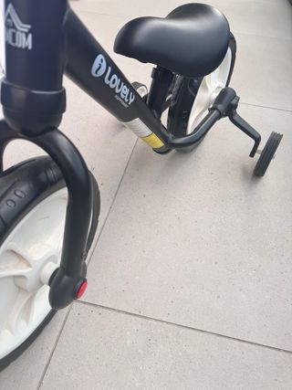 Bicicleta HOMCOM 2 en 1 Triciclo Evolutivo