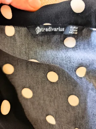 Mono corto lunares negro y blanco