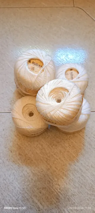 Gomitoli di cotone Sudan Perlato Egiziano
